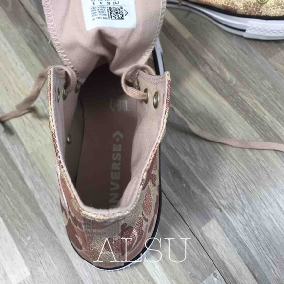 NWT Converse High Top particle beige Women's Size 10 AUTHENTIC 559837F - Picture 7 of 8